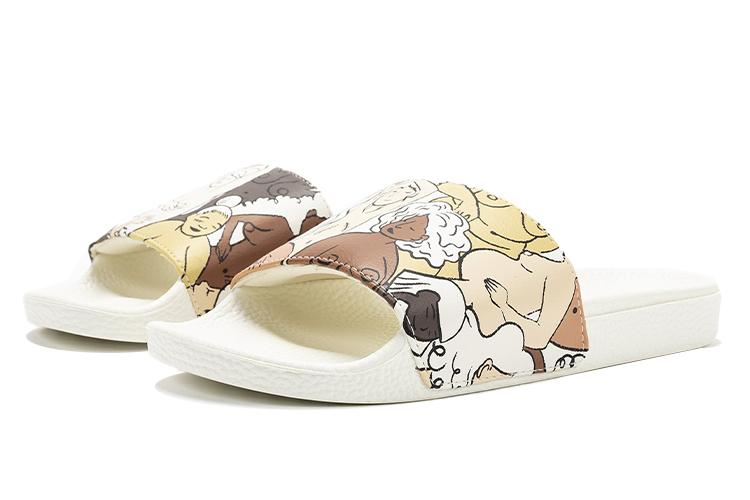 Шлепанцы женские Vans CoppaFeel X Vans Slide On белые, 34.5 EU