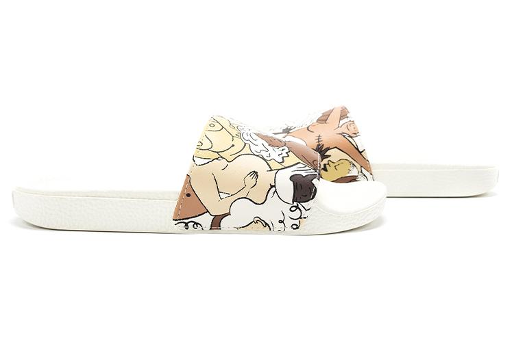 Шлепанцы женские Vans CoppaFeel X Vans Slide On белые, 34.5 EU