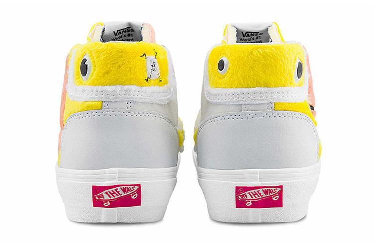 Кроссовки унисекс Vans Mid Skool желтые, 39 EU