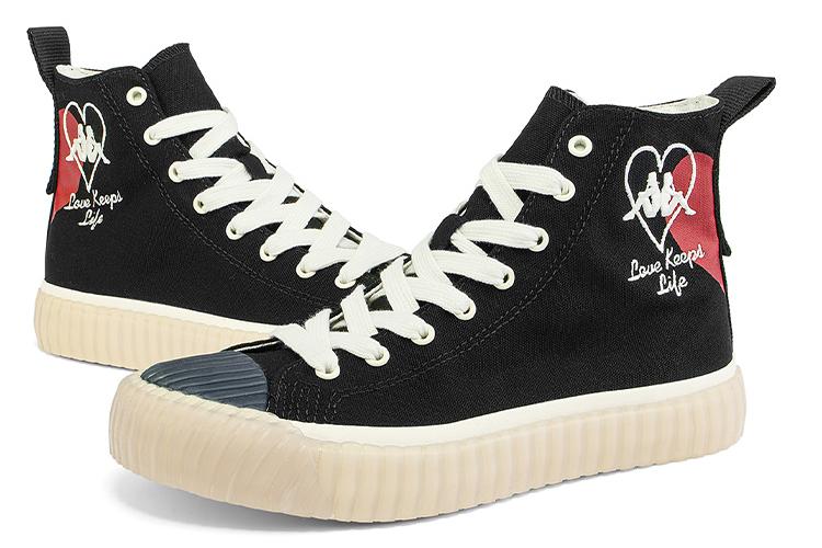 Кеды унисекс Kappa KPCDFVS90C-990 черные, 36 EU