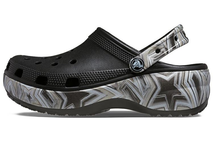 Шлепанцы женские Crocs Classic Crush Disco черные