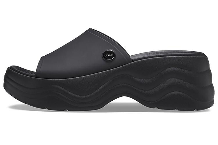 Шлепанцы женские Crocs Skyline Slide черные, 39-40 EU