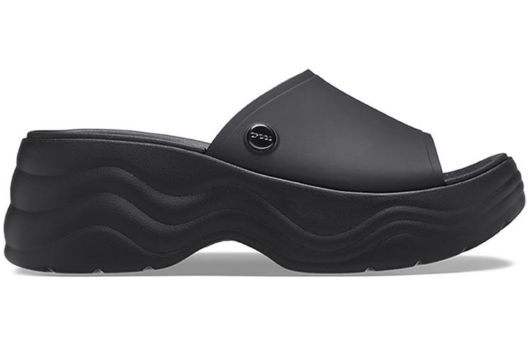 Шлепанцы женские Crocs Skyline Slide черные, 39-40 EU