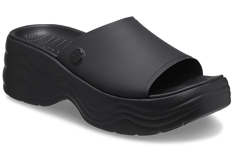 Шлепанцы женские Crocs Skyline Slide черные, 39-40 EU