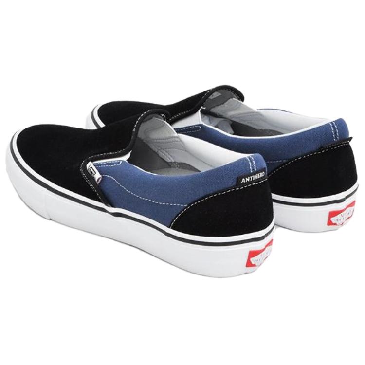 Слипоны унисекс Vans Slip On Antihero Chris Pfanner черные-фиолетовые, 38.5 EU