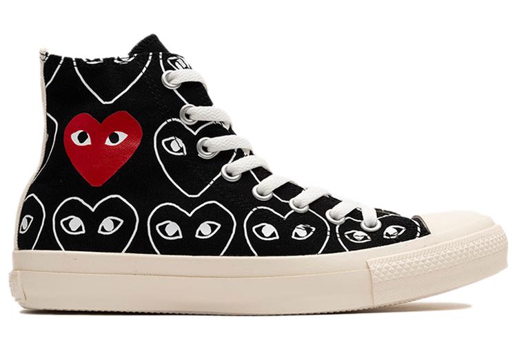 Кеды унисекс Converse Chuck Taylor All Star Multi Heart черные, 36.5 EU
