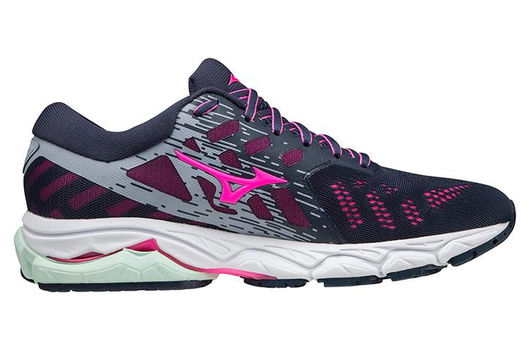 Кроссовки женские Mizuno Wave Ultima 12 черные/розовые, 36 EU