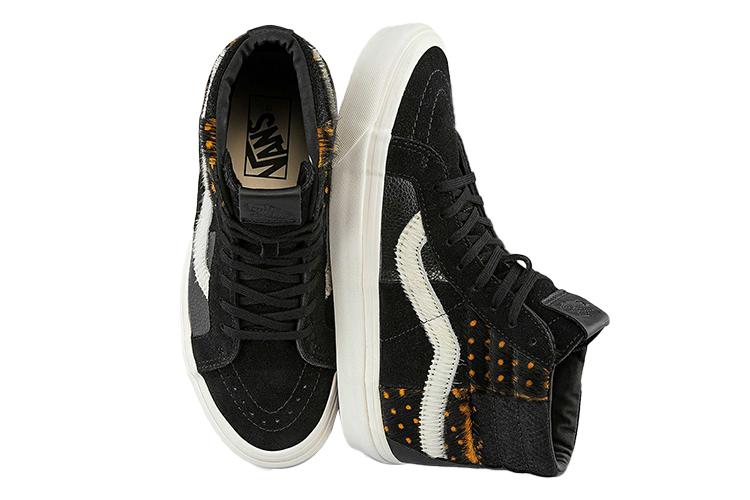 Кроссовки унисекс Vans VN0A54FBB71 черные, белые, желтые, 37 EU