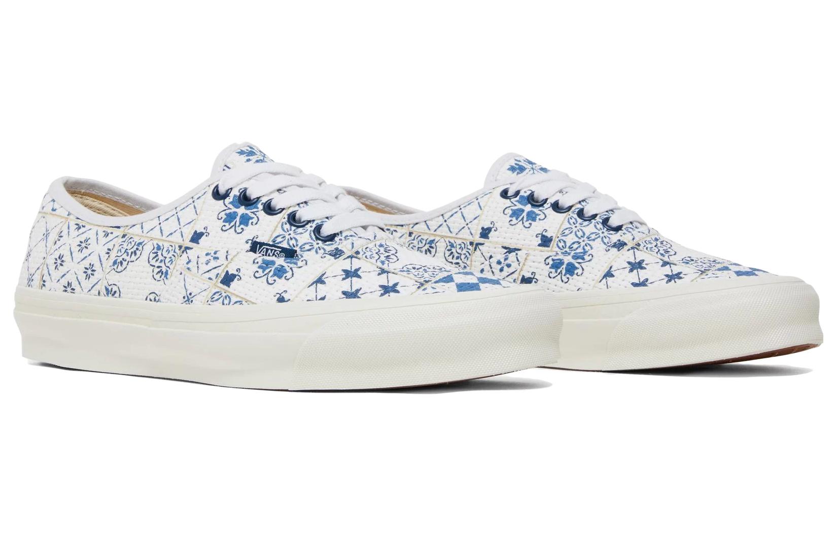 Кеды унисекс Vans OG Authentic LX Kith бело-синие, 36.5 EU