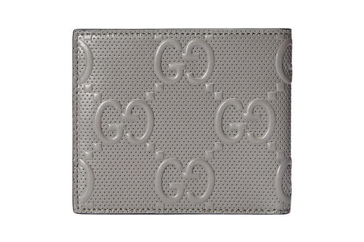 Мужские кошельки GUCCI GG Card Holder серый