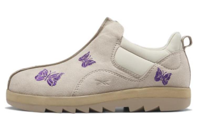 Кроссовки унисекс Reebok Needles X Beatnik beige purple, 43 EU