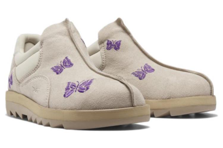 Кроссовки унисекс Reebok Needles X Beatnik beige purple, 43 EU