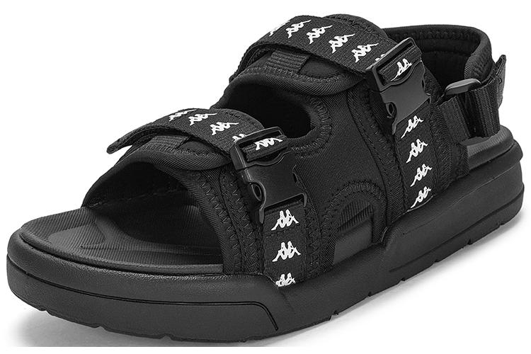 Сандалии унисекс Kappa Jungle Lion Collection черные, 35 EU