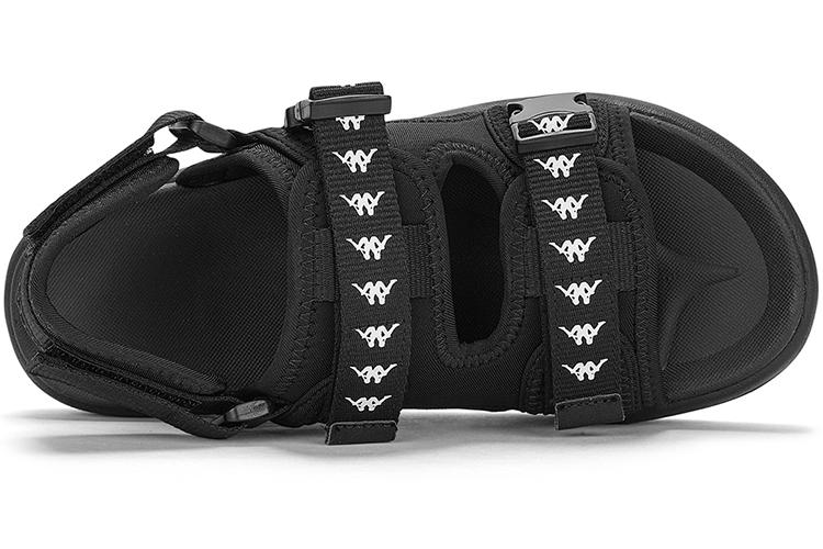 Сандалии унисекс Kappa Jungle Lion Collection черные, 35 EU