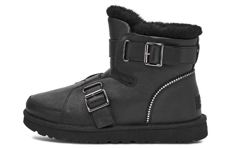 Угги женские UGG Mini Buckle Short Boots черные, 36 EU