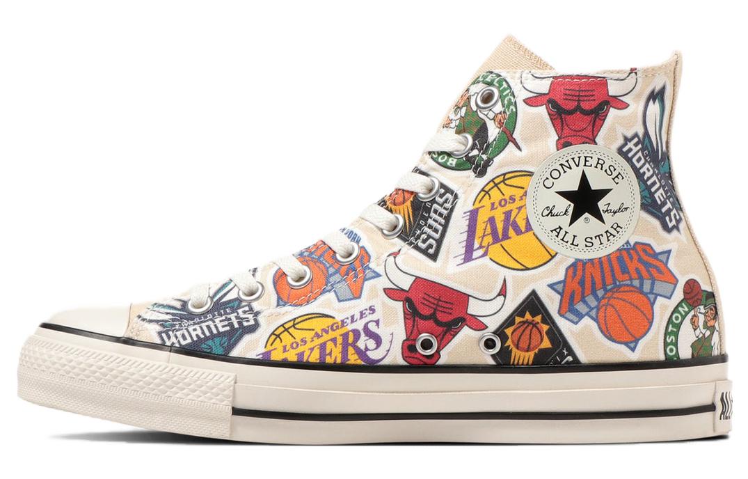 Кеды унисекс Converse All Star X NBA Hi бежевые, 41 EU