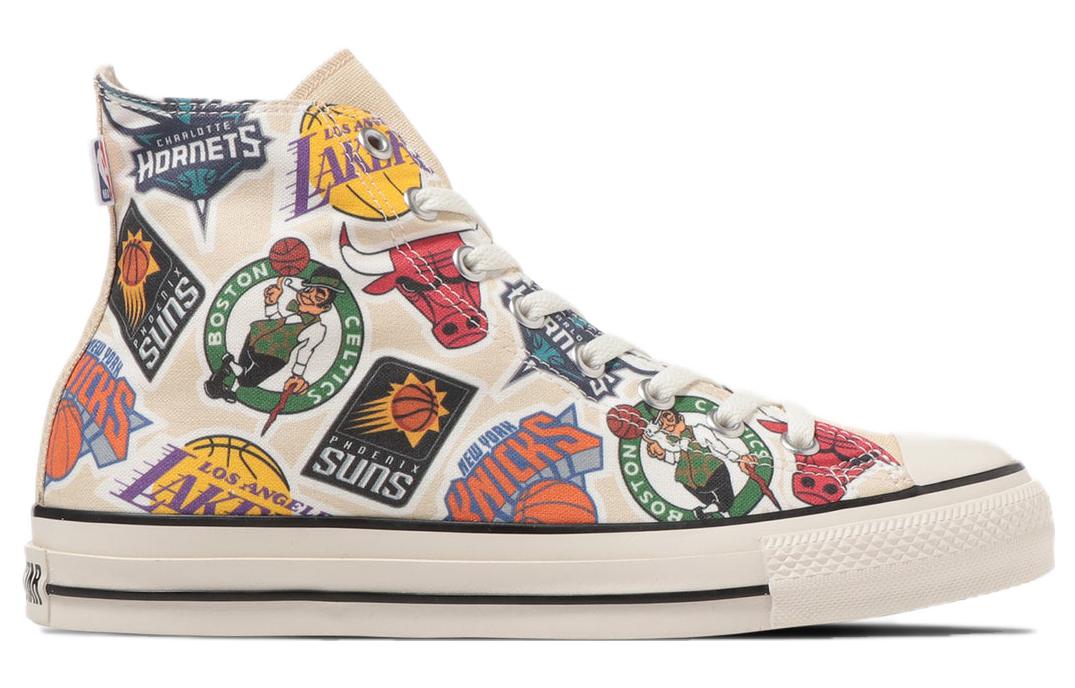 Кеды унисекс Converse All Star X NBA Hi бежевые, 41 EU