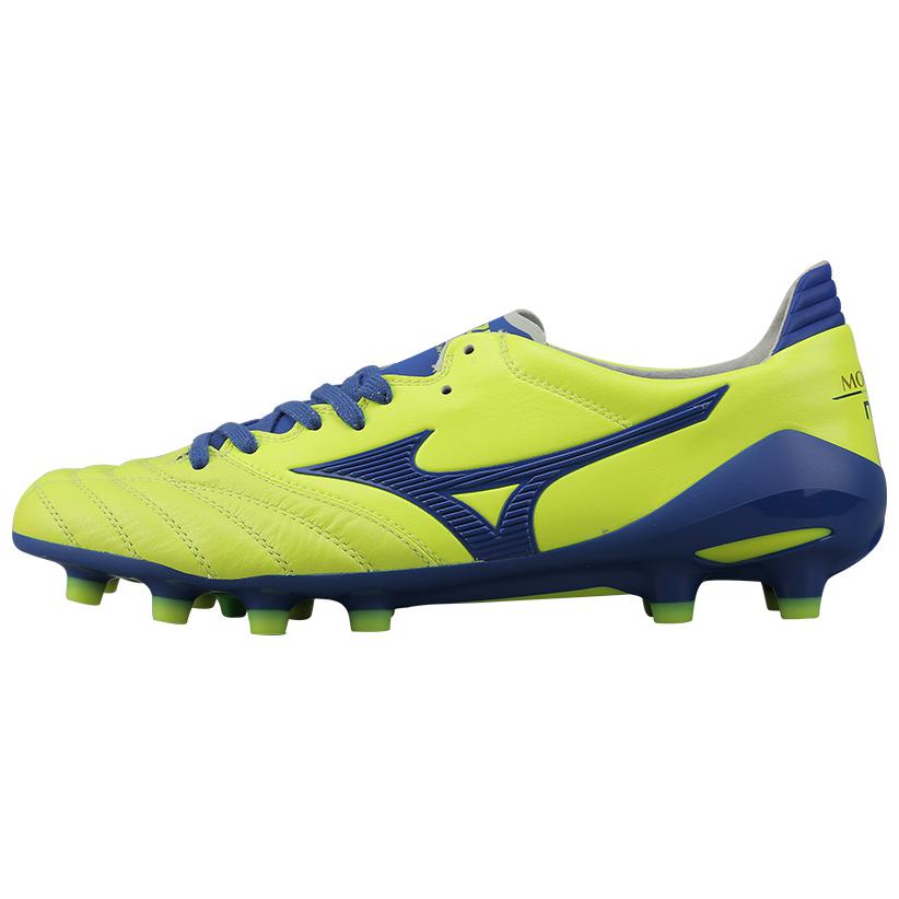 Бутсы мужские Mizuno Morelia Neo AG зелено-голубые, 39 EU