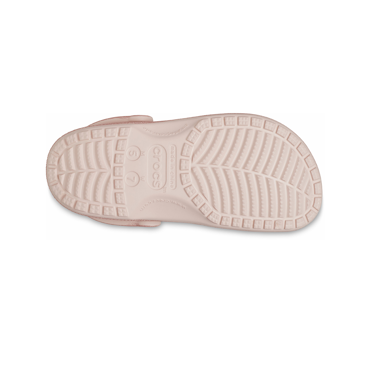 Шлепанцы женские Crocs Classic Glitter розовые, 37-38 EU