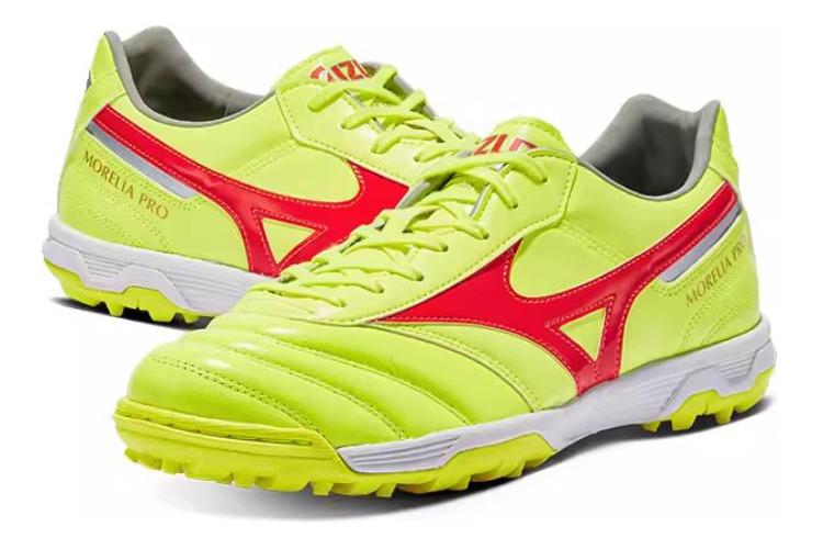 Футбольные бутсы мужские Mizuno Morelia2 II PRO AS серебристо-желтые, 46 EU