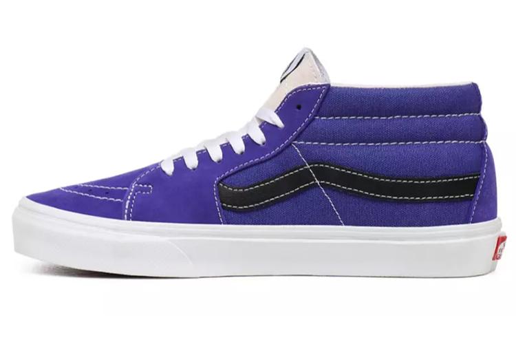Кеды унисекс Vans Sk8 Mid Retro Sport royal purple/true white blue, 38.5 EU