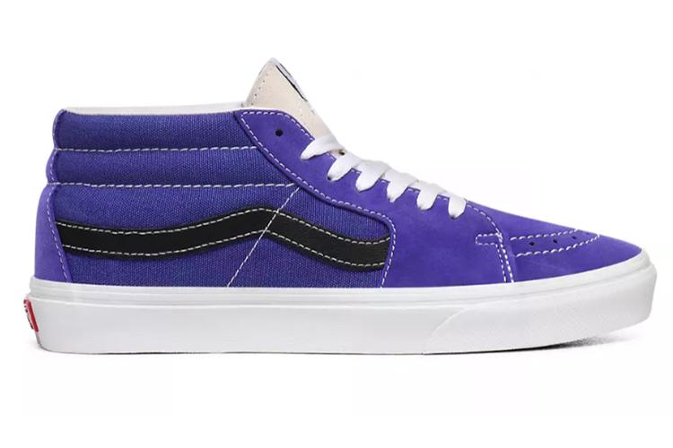 Кеды унисекс Vans Sk8 Mid Retro Sport royal purple/true white blue, 38.5 EU