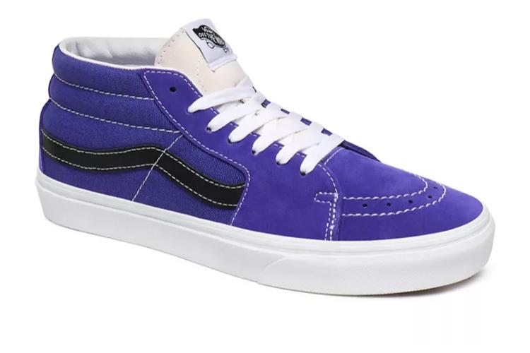 Кеды унисекс Vans Sk8 Mid Retro Sport royal purple/true white blue, 38.5 EU