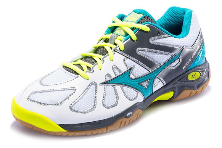 Кроссовки унисекс Mizuno Smash L04 белые/синие, 40 EU