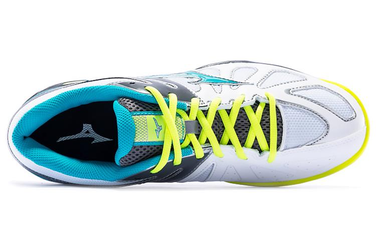 Кроссовки унисекс Mizuno Smash L04 белые/синие, 40 EU