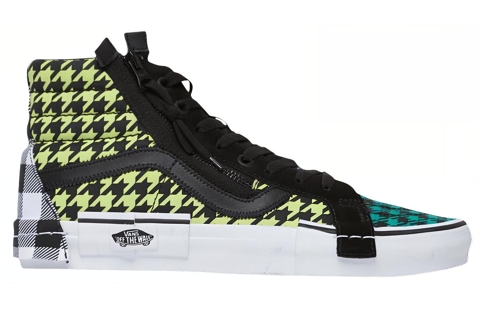 Кеды унисекс Vans SK8-Hi What The Buffalo черные-зеленые, 40 EU