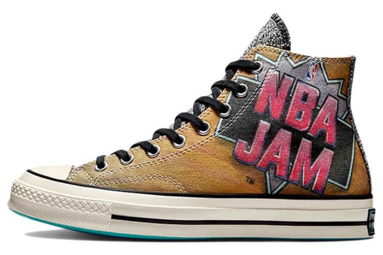Кеды унисекс Converse Chuck Taylor All Star 70 Hi NBA Jam оранжевые-черные