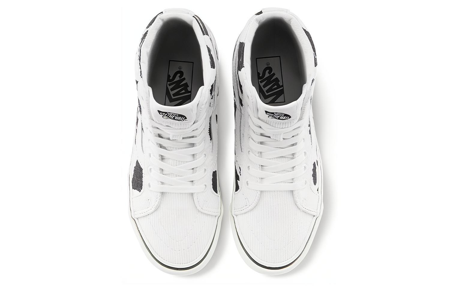 Кеды унисекс Vans Style 38 черные/белые, 35 EU