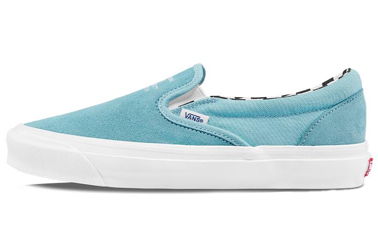 Слипоны унисекс Vans OG Classic Slip-On LX Ray Barbee светло-голубые, 39 EU