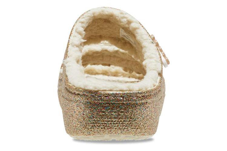 Шлепанцы женские Crocs Classic Cozzzy Glitter Sandals multicolor, 41-42 EU