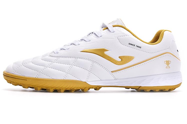 Бутсы мужские Joma Liga T1 Tf белые с золотыми акцентами