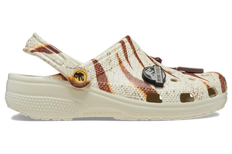 Шлепанцы унисекс Crocs Classic Clog Jurassic World, bone white, 36-37 EU