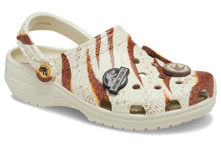 Шлепанцы унисекс Crocs Classic Clog Jurassic World, bone white, 36-37 EU