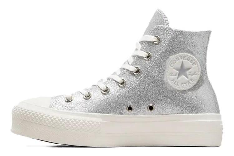 Кеды женские Converse Chuck Taylor All Star Lift Hi серебряные, 42 EU