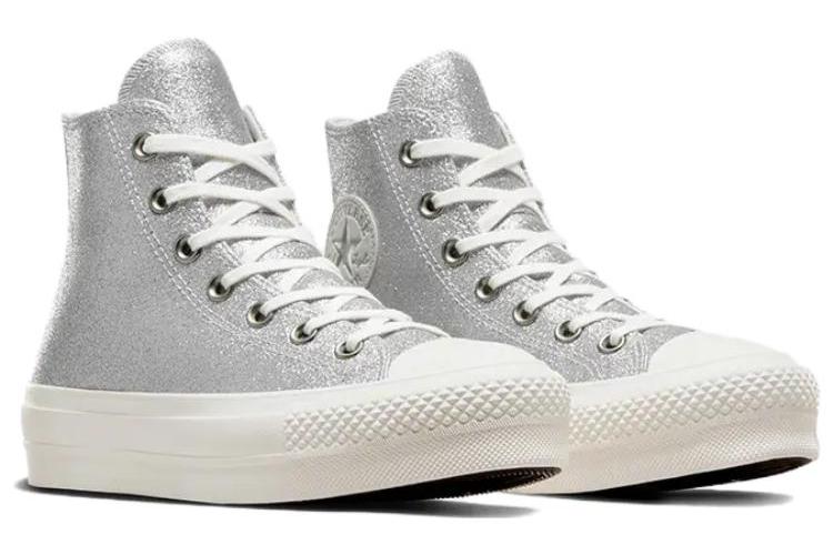 Кеды женские Converse Chuck Taylor All Star Lift Hi серебряные, 42 EU