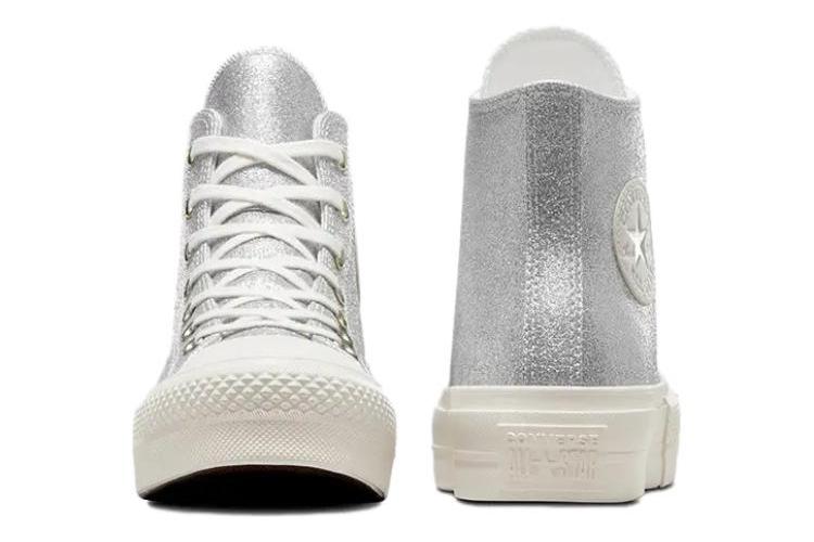 Кеды женские Converse Chuck Taylor All Star Lift Hi серебряные, 42 EU