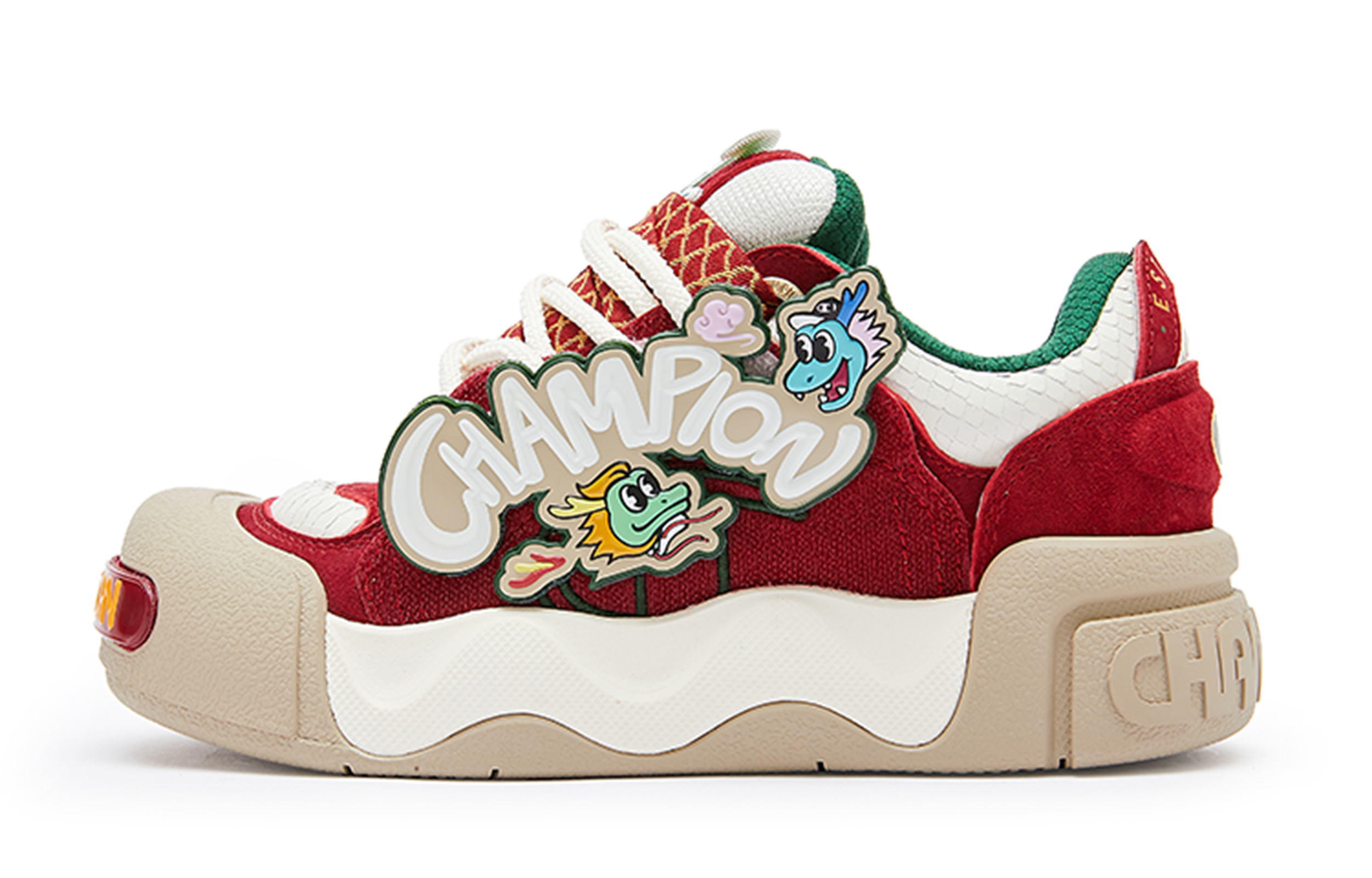 Кеды мужские Champion U4AFCTM26L1 красные и молочно-белые