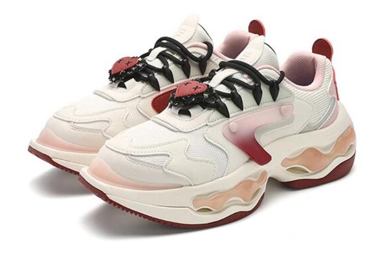 Кроссовки женские FILA FUSION T12W411109FGS белые и красные