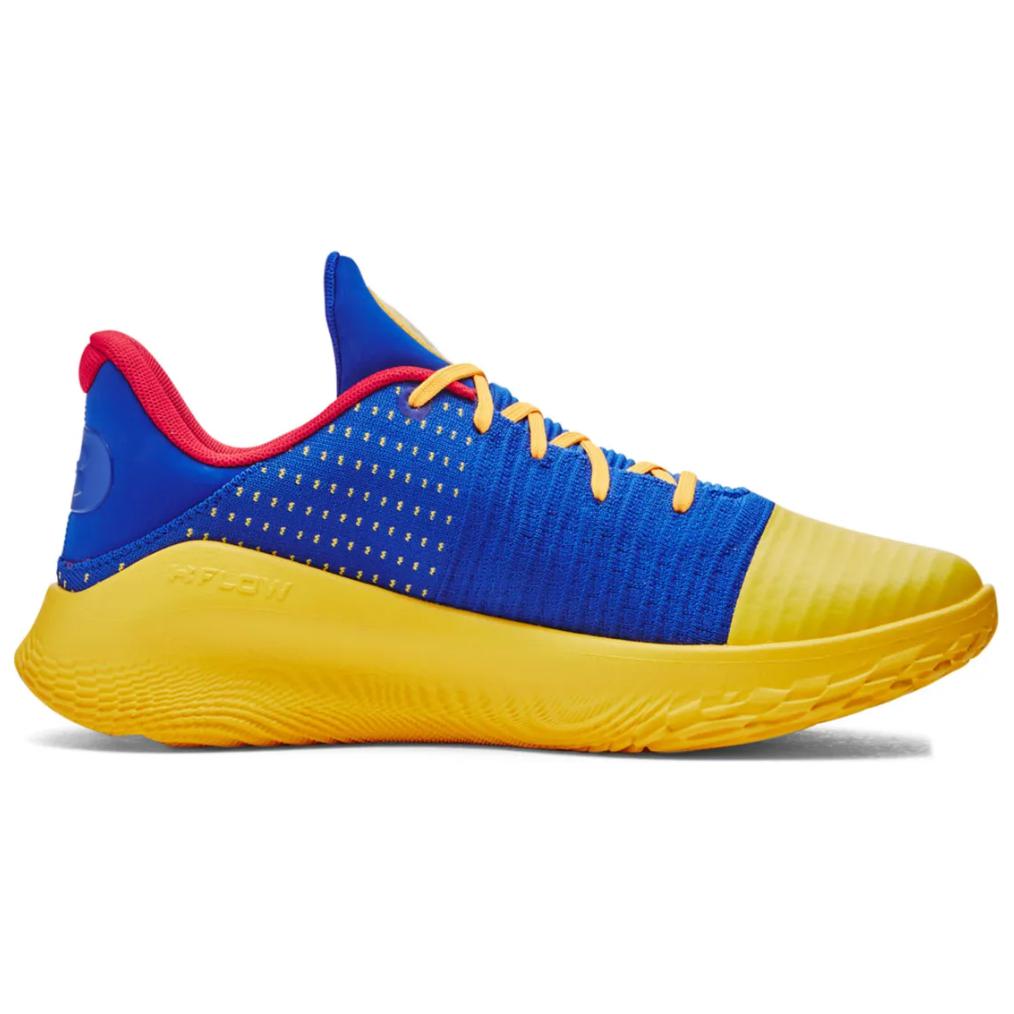 Кроссовки мужские Under Armour Curry 4 Low blue yellow, 44.5 EU