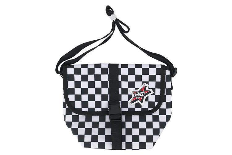 Сумка унисекс Vans VN0A54LY705 черно-белая