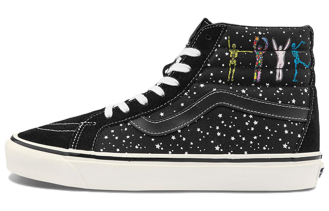 Кроссовки унисекс Vans SK8 Hi 38 Dx черные, 36.5 EU