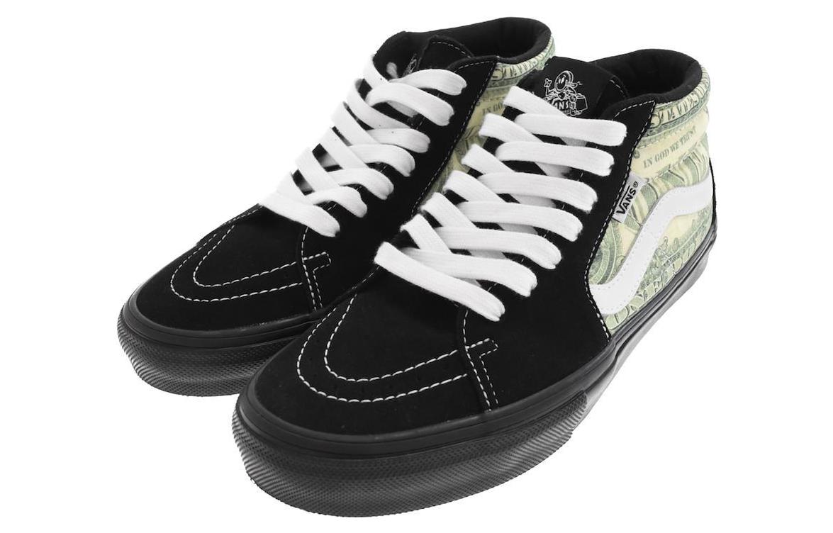 Кроссовки унисекс Vans Supreme X Grosso Mid черные, 45 EU