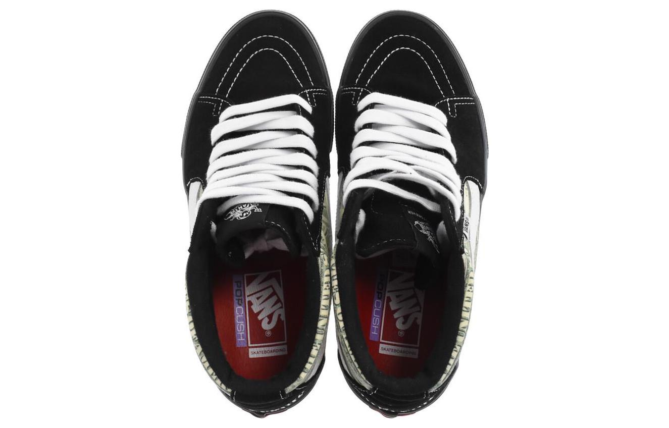 Кроссовки унисекс Vans Supreme X Grosso Mid черные, 45 EU