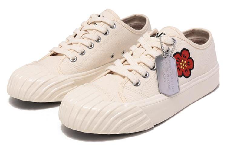 Кеды женские KENZO Boke Flower бежево-красные, 40 EU