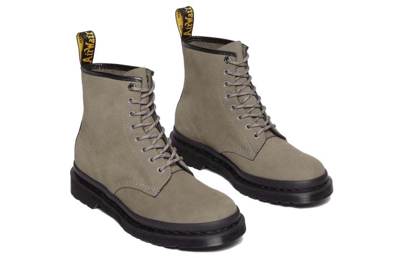 Ботинки унисекс Dr.Martens 1460 Milled Leather серые, черные, желтые, 46 EU