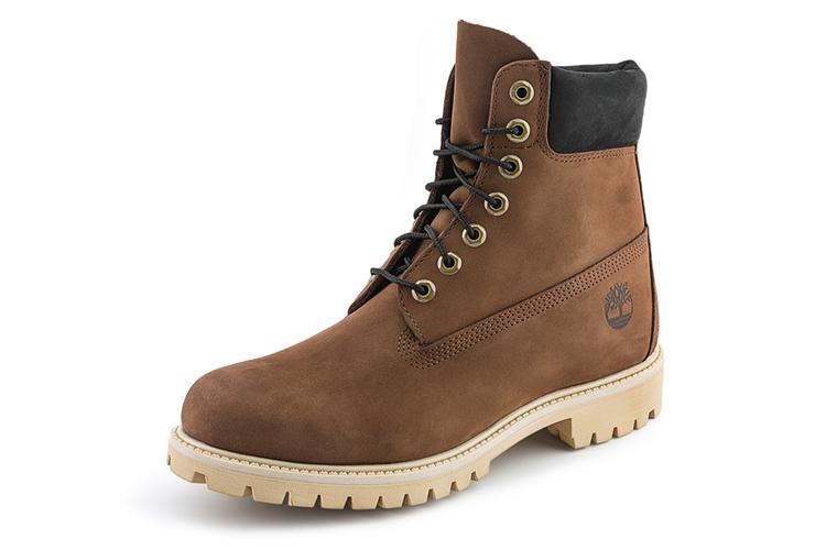 Ботинки мужские Timberland Premium 6 Inch Waterproof Boot темно-коричневые, 40 EU